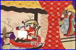 Nw5655 Hand Scroll Dragon Palace Shunga/Erotic Painting (Meiji-Taisho)