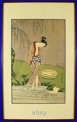 Old Antique Japanese Woodblock Print
