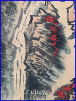 Oriental Calligraphy Paintings Kakejiku Hanging Scroll China Red View Original
