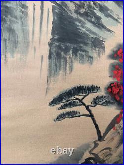 Oriental Calligraphy Paintings Kakejiku Hanging Scroll China Red View Original