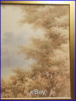 R. Hidesaki 1900 -1920 Japanese watercolor painting