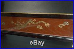 SWR203 Japanese wooden Landscape painting Dragon Gold makie Sword Rack stand