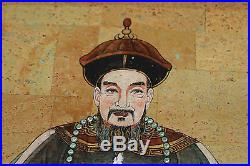 Stunning Chinese Japanese Painting On Paper-King Emperor Scholar-Signed Stamped