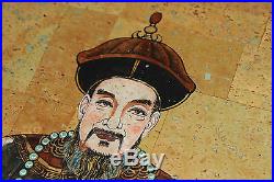 Stunning Chinese Japanese Painting On Paper-King Emperor Scholar-Signed Stamped