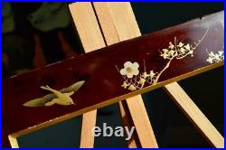 Superb Antique Oriental Lacquer Picture Frame 10x8 Rebate Chinoiserie Japanese