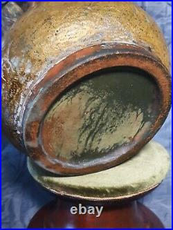 Superb Meiji Period Japanese Cold Painted Bronze Vase
