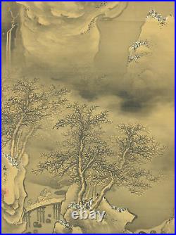 Tani Buncho Hanging scroll / Raised Mountain, Winter Landscape A175