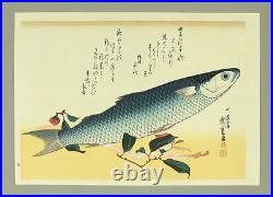 Utagawa Hiroshige Every Variety of Fish Complete Set of 20 Woodcuts (Reprint)