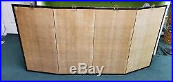 Vintage Asian Silk Screen 4 Panel Hand Painted 72.5 x 36