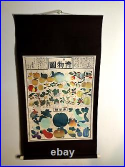 Vintage Japanese Hanging Scroll Kakejiku fruit painting Design