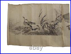 Vintage Japanese Makimono Hand Painted Rolled Pictures Painting Art