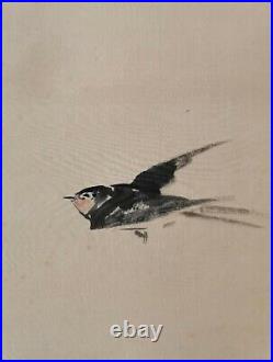 Watanabe Seitei kakejiku japanese hanging scroll ukiyoe art ink painting with case